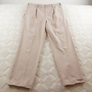 Nike Golf Chino Pants Mens 38x32 Single Pleated Turn Ups Hem